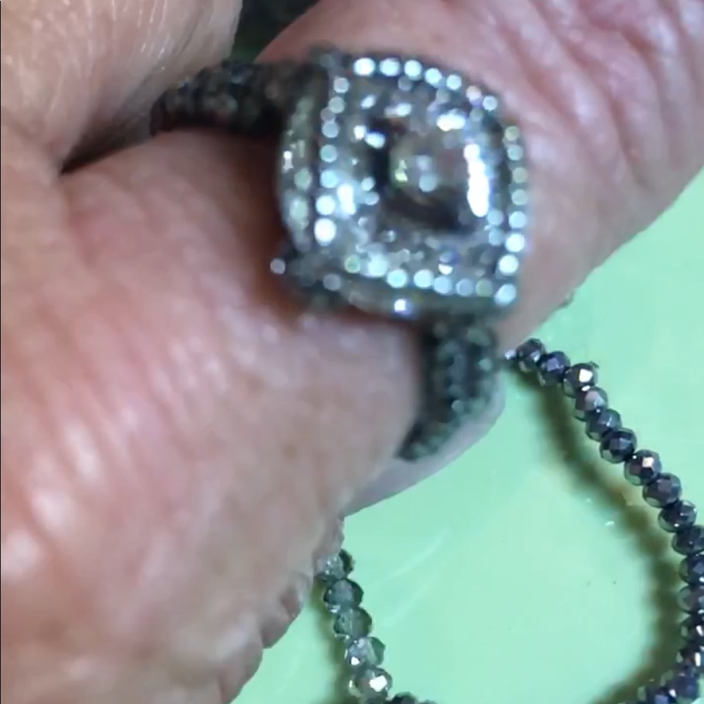 “Thunderstorm “ beaded Ring - Picture 7 of 7